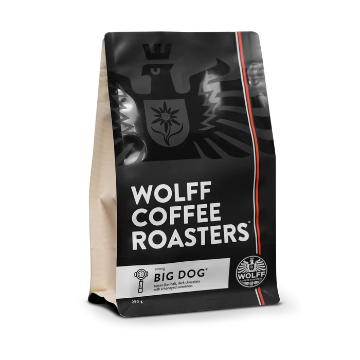 Roasted coffee beans Wolff Coffee Roasters Big Dog Blend The Roast Collective