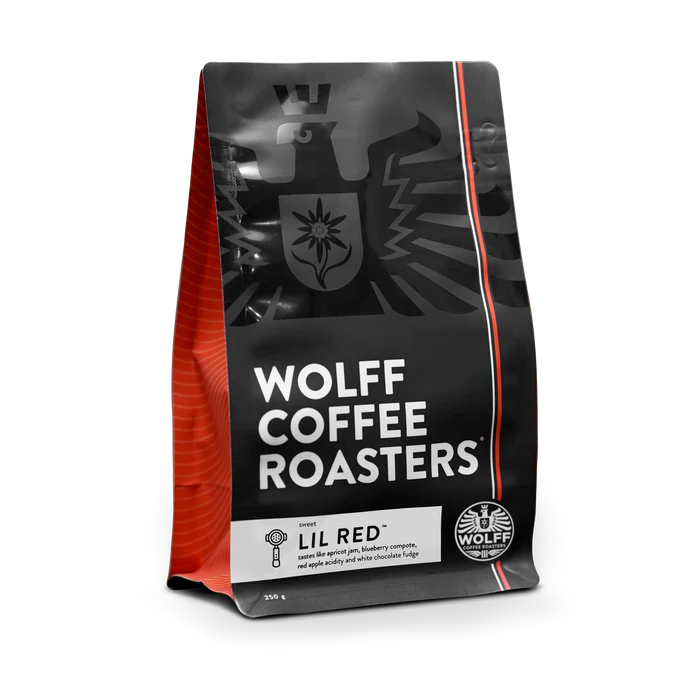 Roasted coffee beans Wolff Coffee Roasters Lil Red Blend The Roast Collective