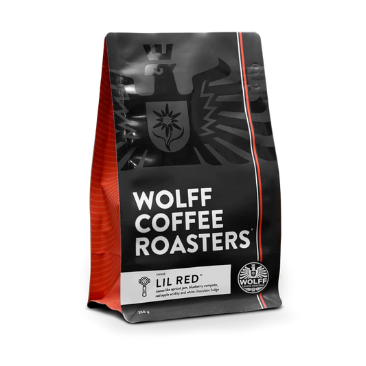 Roasted coffee beans Wolff Coffee Roasters Lil Red Blend The Roast Collective