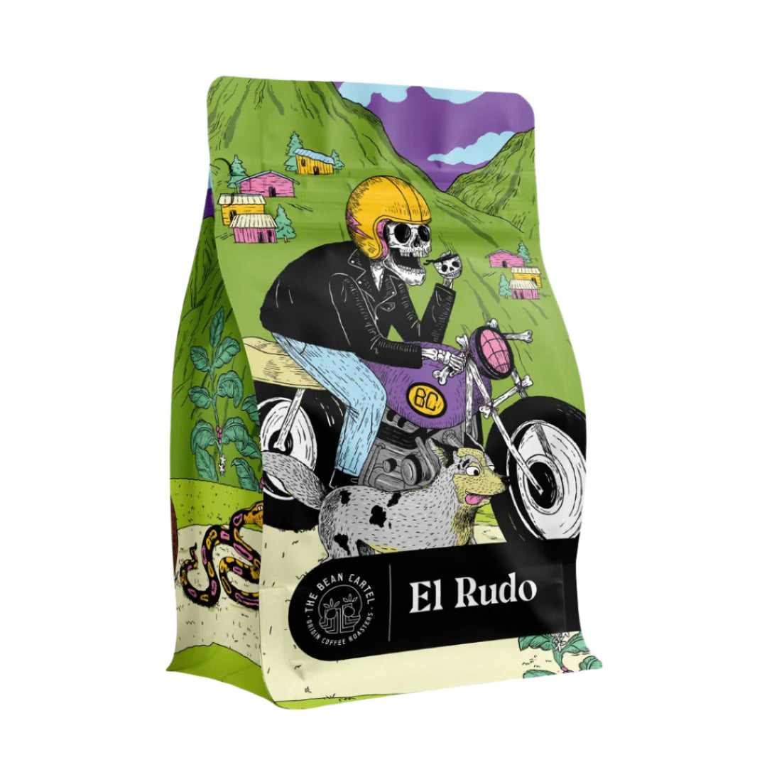 Roasted coffee beans The Bean Cartel El Rudo Blend 250g bag The Roast Collective