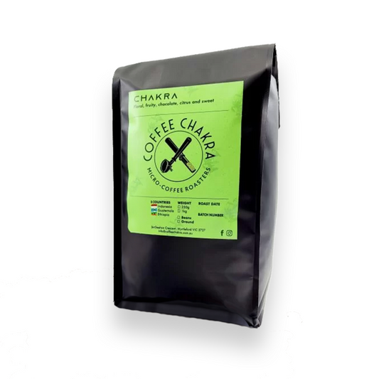 Roasted coffee beans Coffee Chakra Micro-Coffee Roasters Chakra Blend The Roast Collective