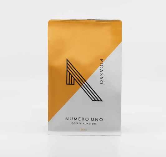 Roasted coffee beans Numero Uno Coffee Roasters Picasso Blend 250g bag The Roast Collective