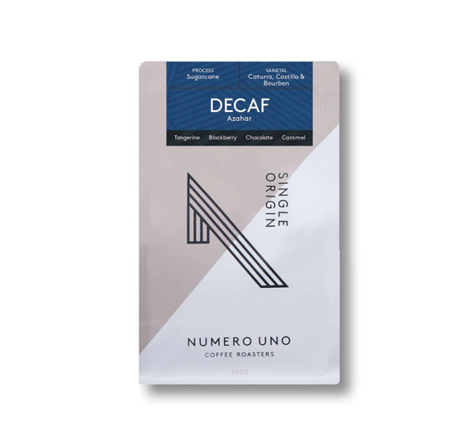 Roasted coffee beans Numero Uno Coffee Roasters Azahar Decaf The Roast Collective