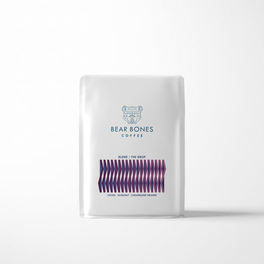 Roasted coffee beans Bare Bones Coffee The Drop Blend The Roast Collective