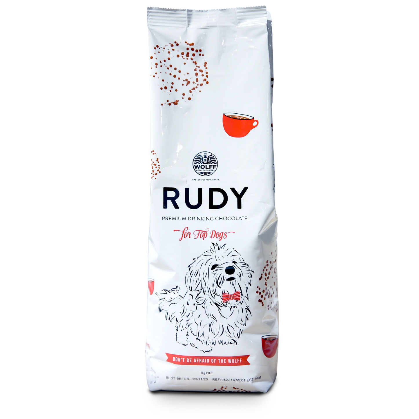 Wolff Coffee Roasters Rudy Drinking Chocolate 1kg bag. The Roast Collective