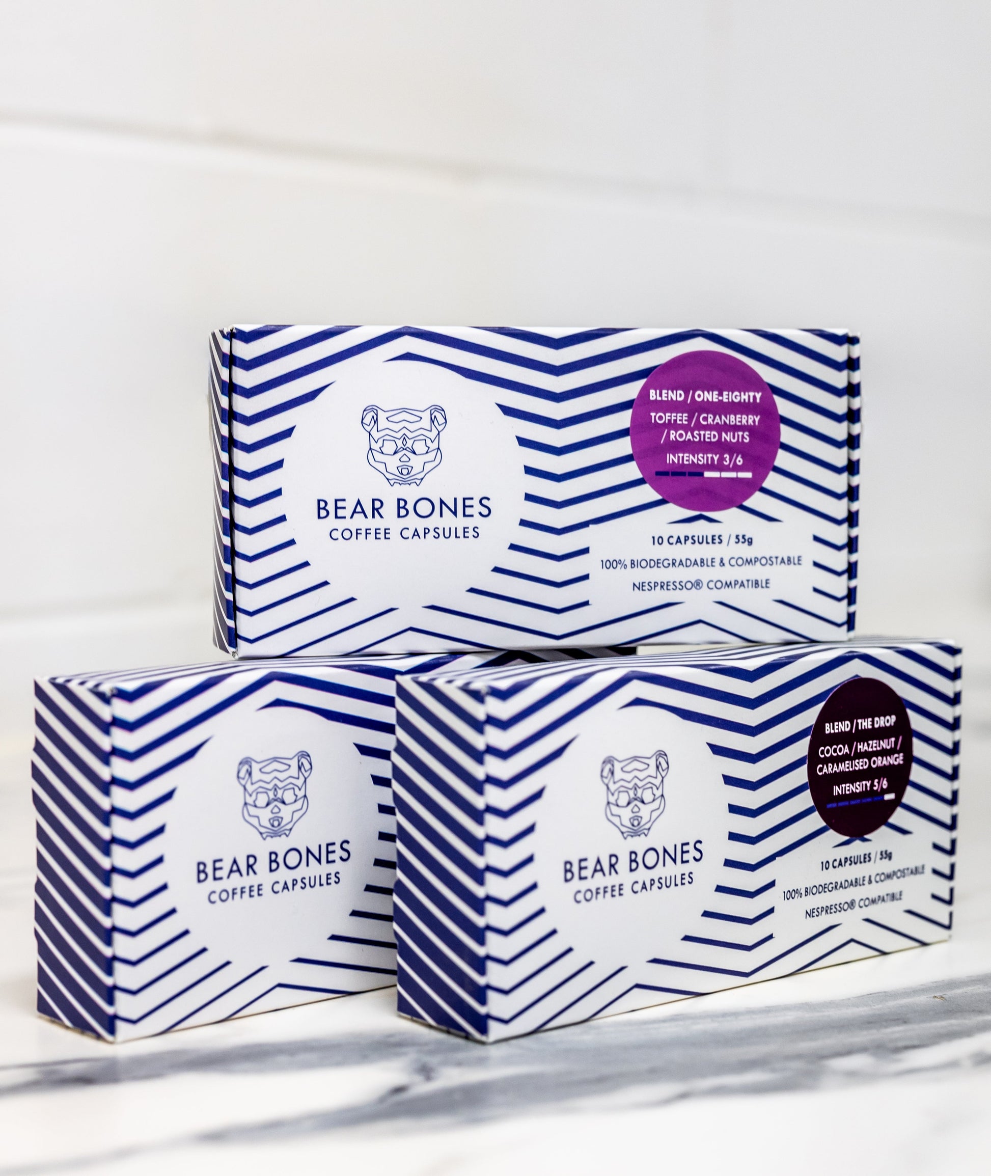Coffee pods or capsules Bear Bones Coffee The Drop Blend The Roast Collective