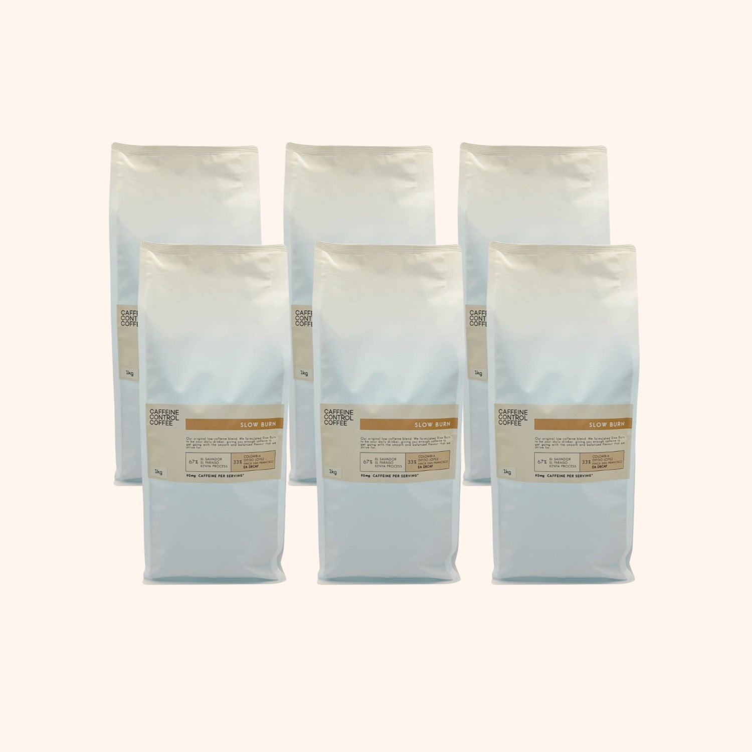 6-1kg bags of Slow Burn blend